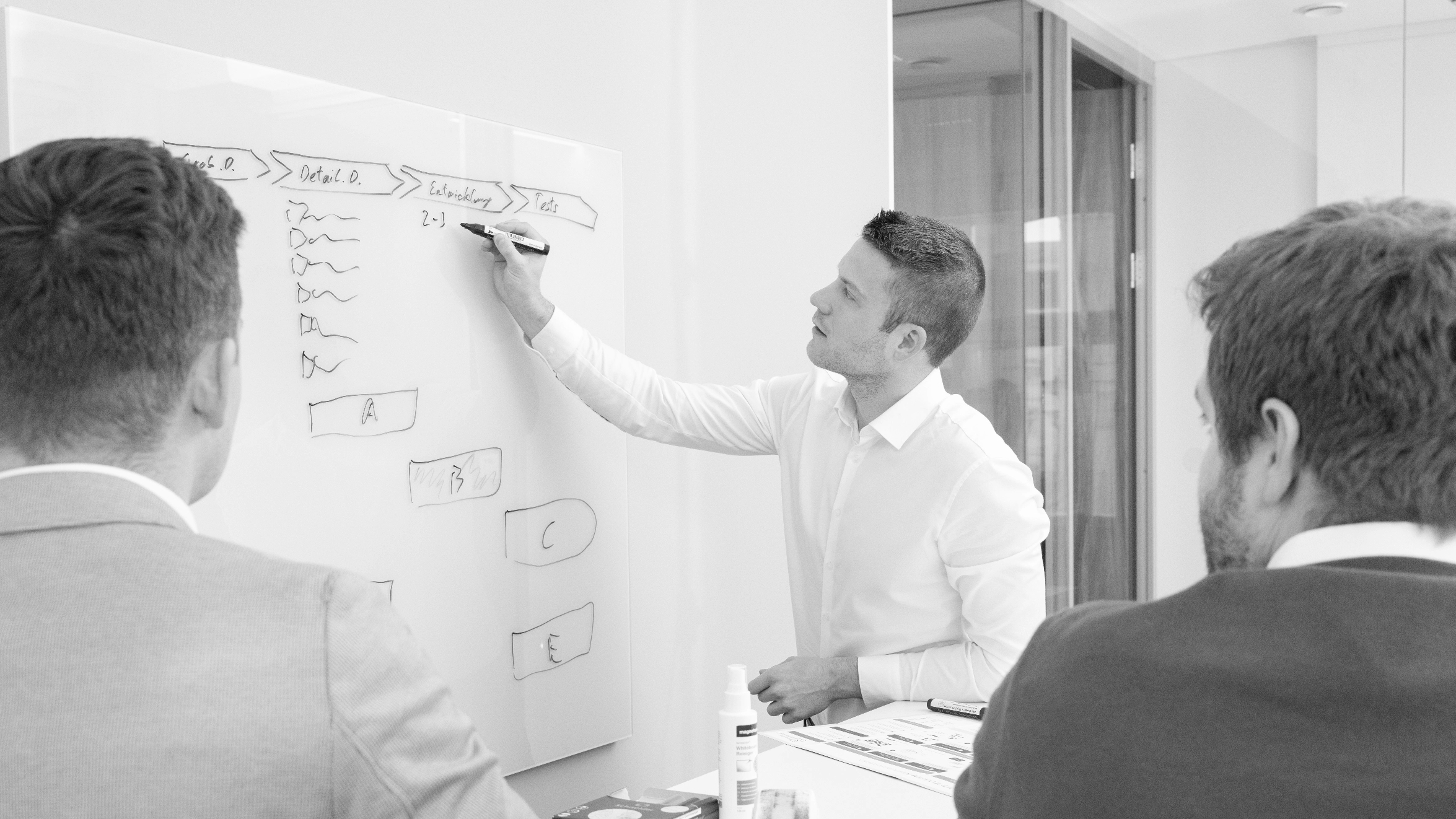 Young professionals at work