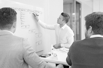 Young professionals at work