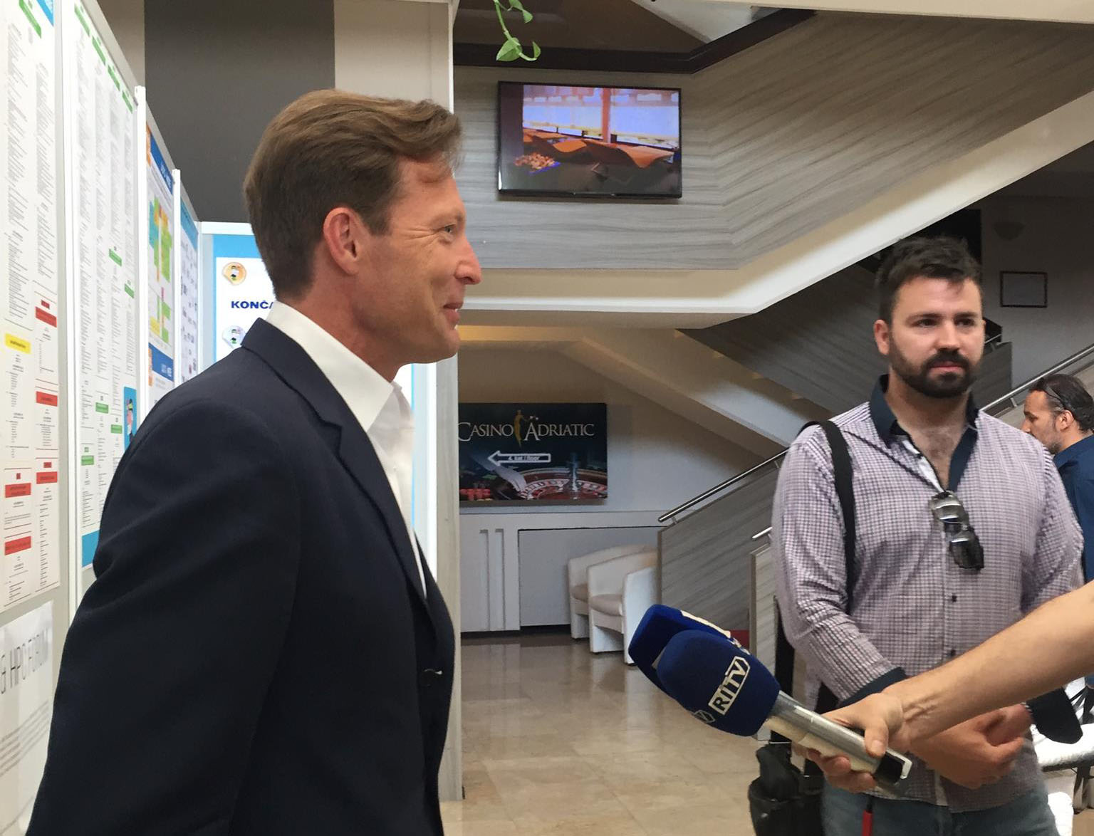 Interview before the speech at the MIPRO conference