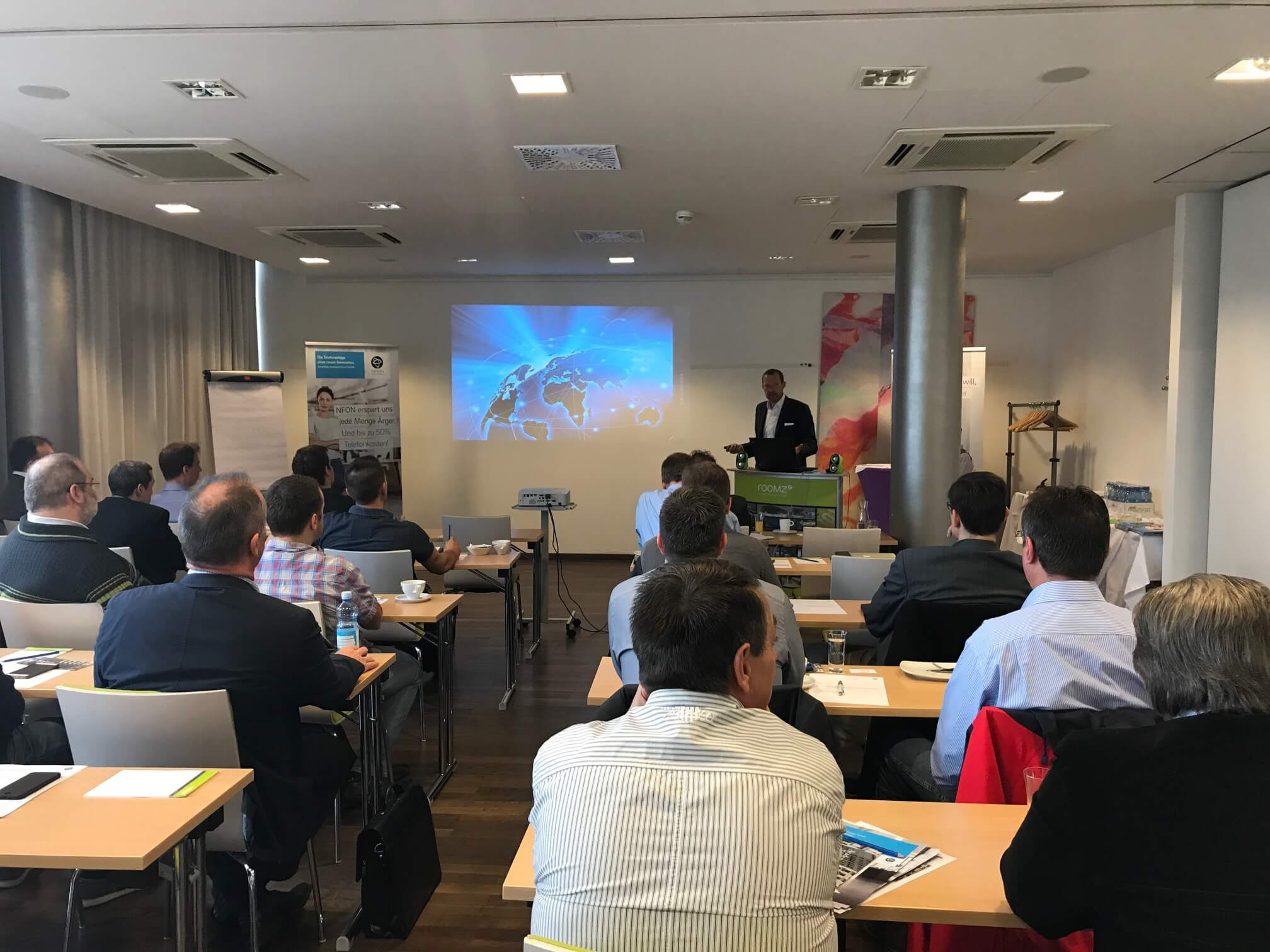 Lecture at an NFON internal company event