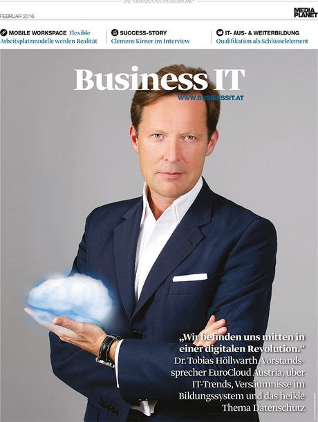 Coverstory Business-IT, Interview „Cloud & Big Data“ mit Dr. Höllwarth