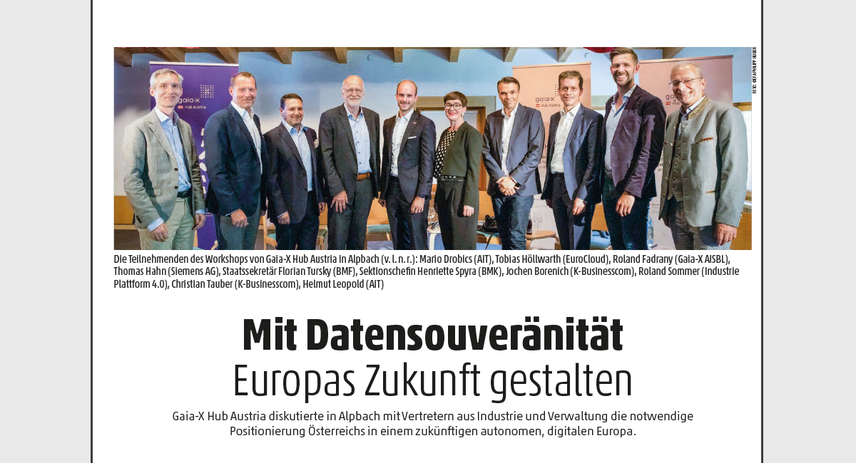 Mit Datensouveränität Europas Zukunft gestalten