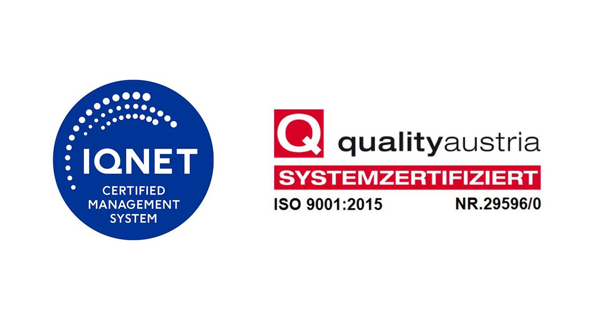 Wir sind ISO9001 zertifiziert!