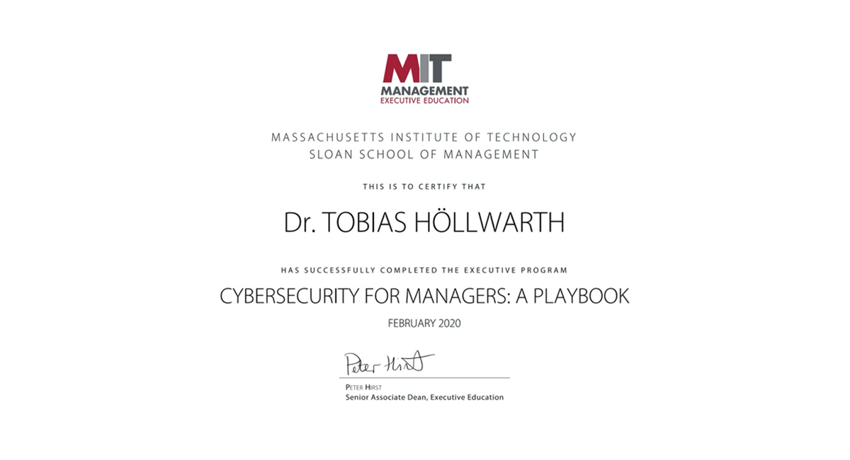 Successfully completed the executive program