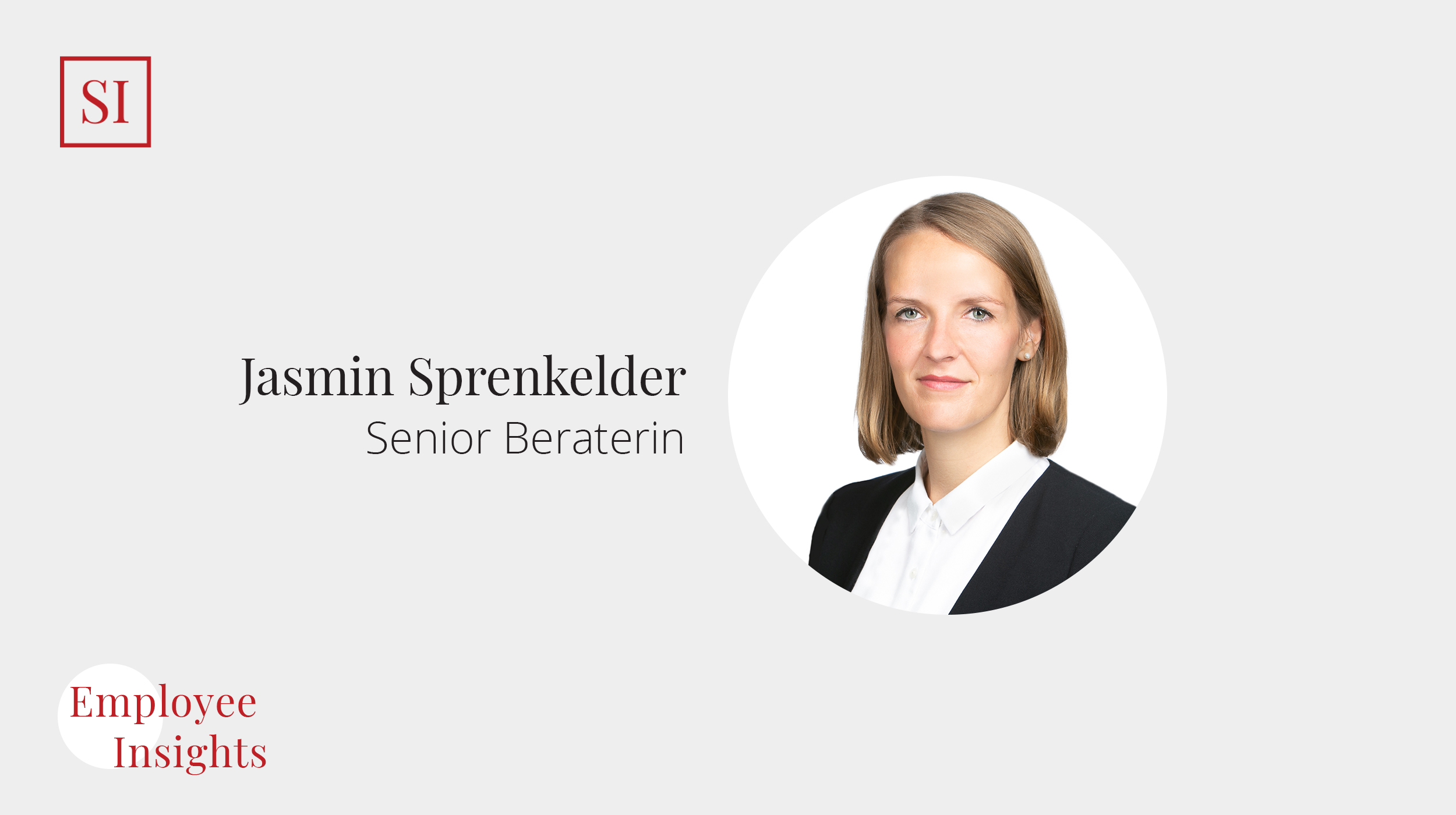 Employee Insights: Jasmin Sprenkelder, Senior Beraterin